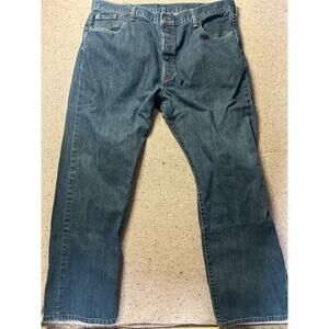 Levi's 501 Jeans Men's 40x30 Dark Wash Button Fly Straight Leg Classic